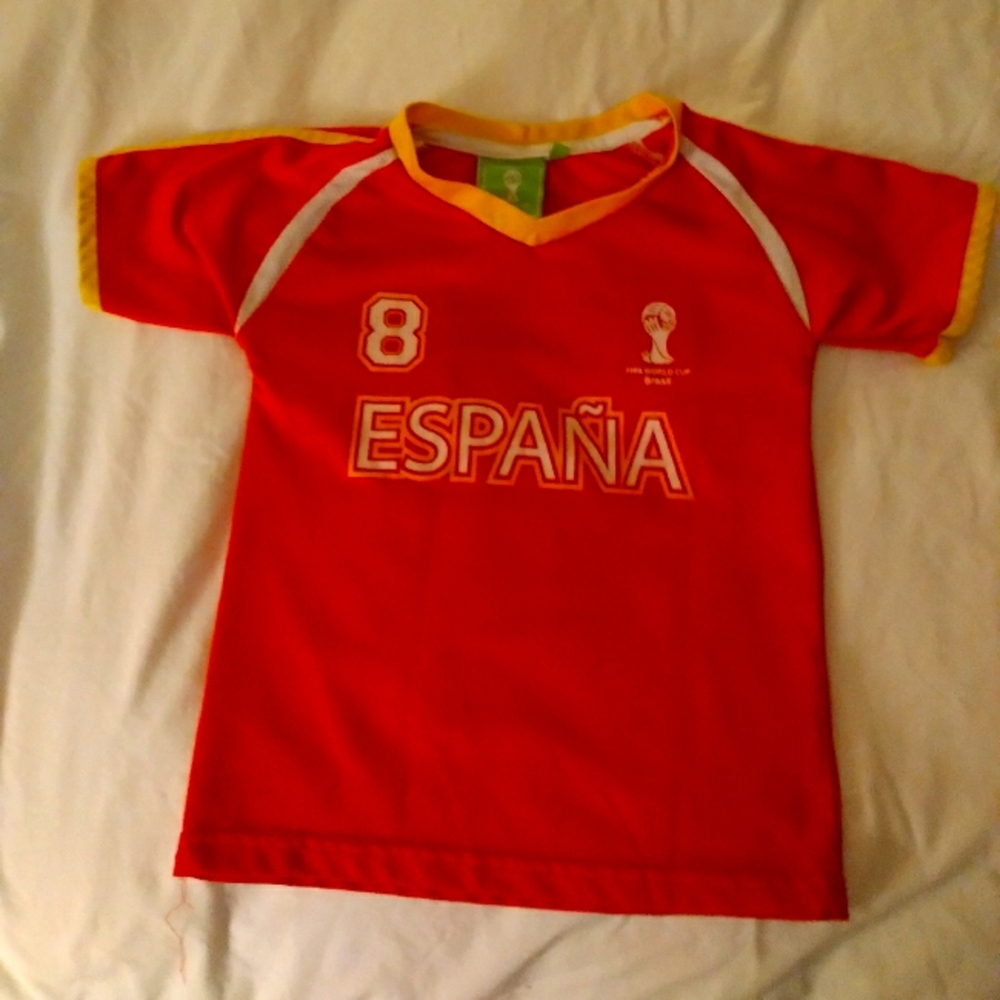 Officially Licensed World Cup Espana Spain Jersey.         L